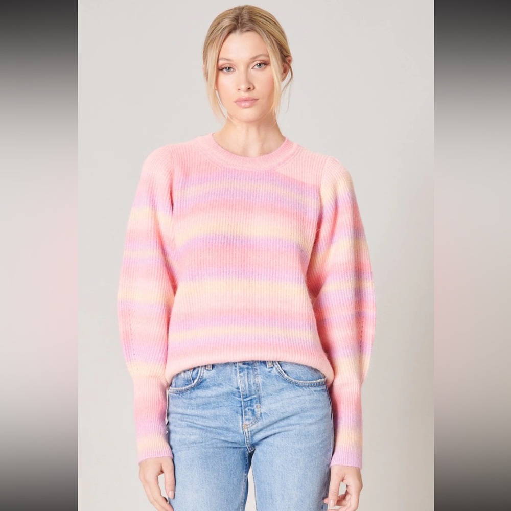 50%offw❤️Sugarlips sugar + lisp cotton  Candy Skies Sweater M wool blend NWT